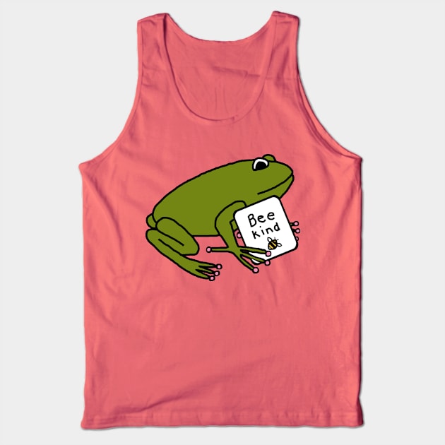 Bee Kind Frog Tank Top by ellenhenryart